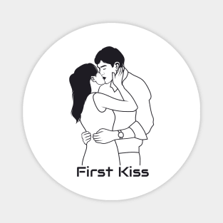 Jim and pam first kiss Magnet